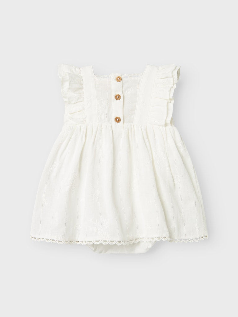 Lil' Atelier Baby FIOLA SL BODY DRESS - Coconut Milk