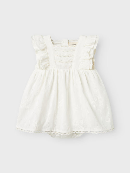 Lil' Atelier Baby FIOLA SL BODY DRESS - Coconut Milk