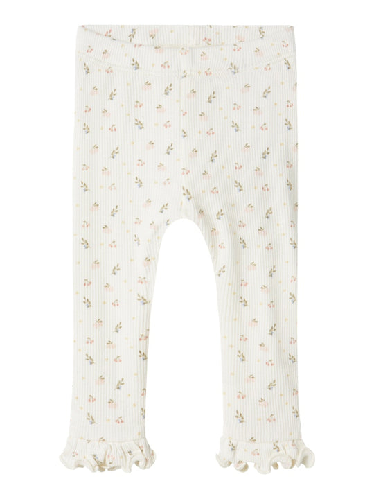 Lil' Atelier Baby GAGO KNY SLIM LEGGINGS - Coconut Milk - Torgunns Barneklær AS