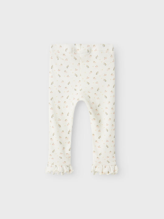 Lil' Atelier Baby GAGO KNY SLIM LEGGINGS - Coconut Milk - Torgunns Barneklær AS