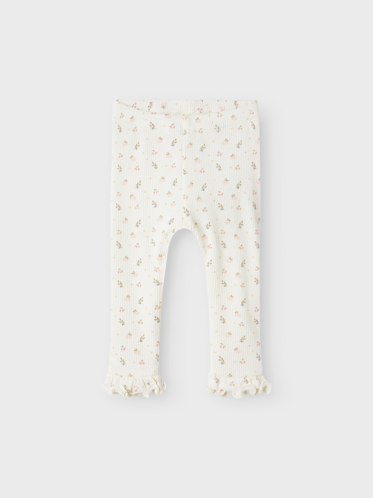 Lil' Atelier Baby GAGO KNY SLIM LEGGINGS - Coconut Milk - Torgunns Barneklær AS