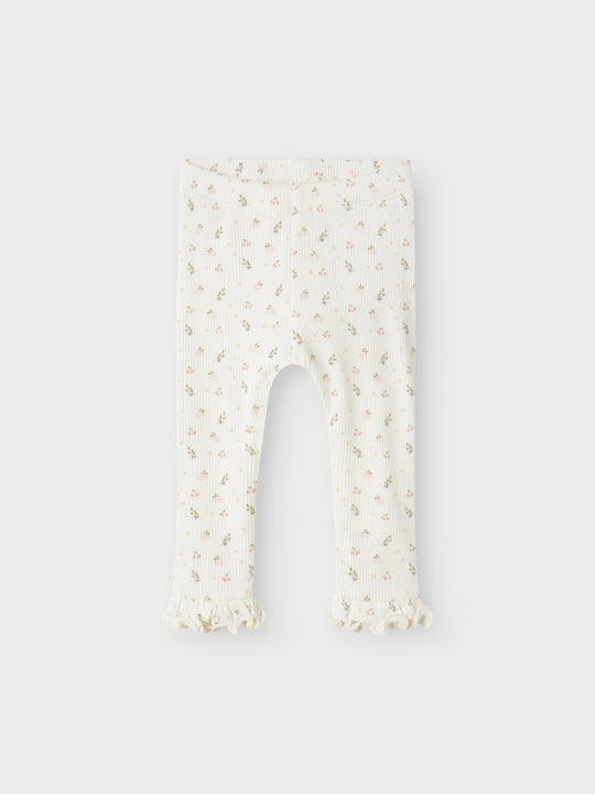 Lil' Atelier Baby GAGO KNY SLIM LEGGINGS - Coconut Milk - Torgunns Barneklær AS