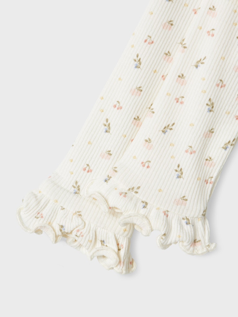 Lil' Atelier Baby GAGO KNY SLIM LEGGINGS - Coconut Milk - Torgunns Barneklær AS