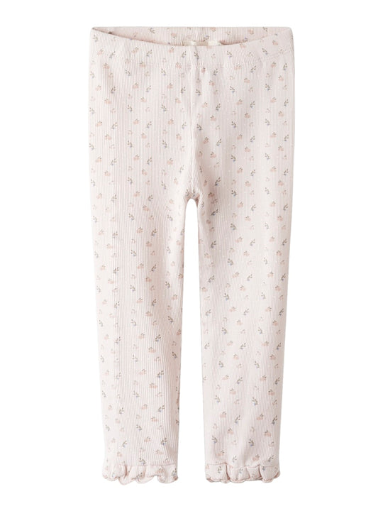 Lil' Atelier Baby GAGO KNY SLIM LEGGINGS - Peach Blush - Torgunns Barneklær AS
