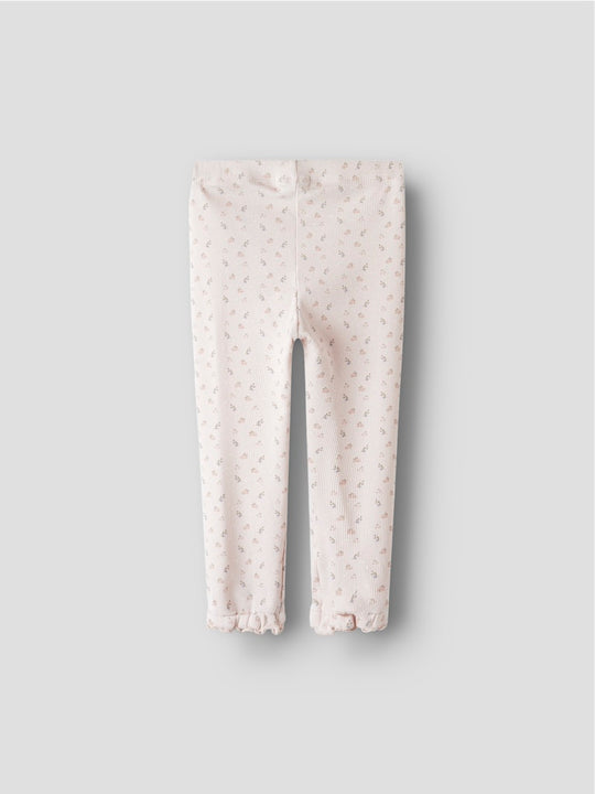 Lil' Atelier Baby GAGO KNY SLIM LEGGINGS - Peach Blush - Torgunns Barneklær AS