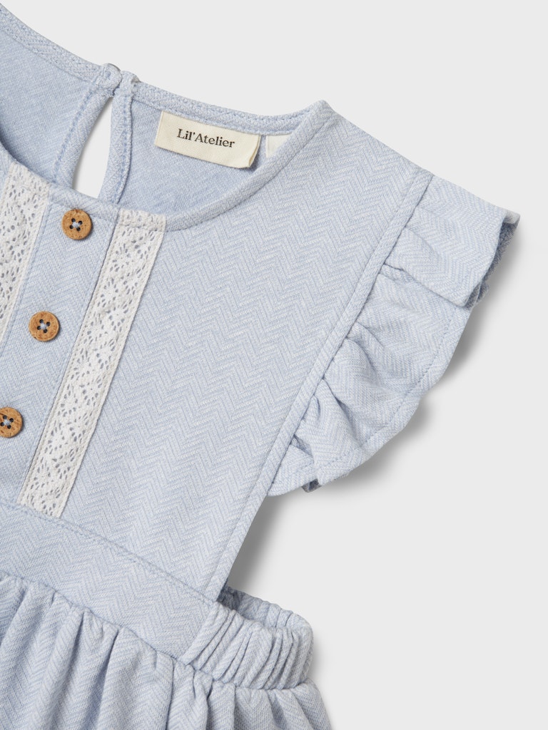Lil' Atelier Mini HADDIE SKIRTALL - Zen Blue - Torgunns Barneklær AS