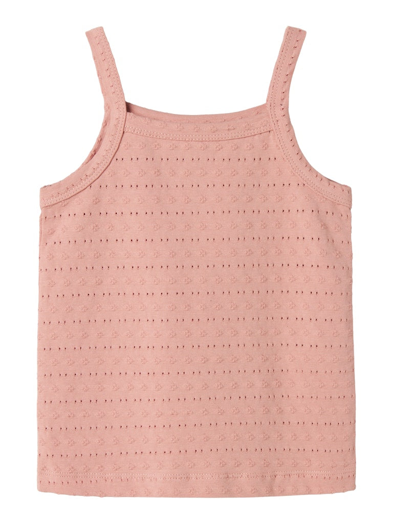 Lil' Atelier Mini JAMLA LOOSE STRAP TOP - Misty Rose - Torgunns Barneklær AS