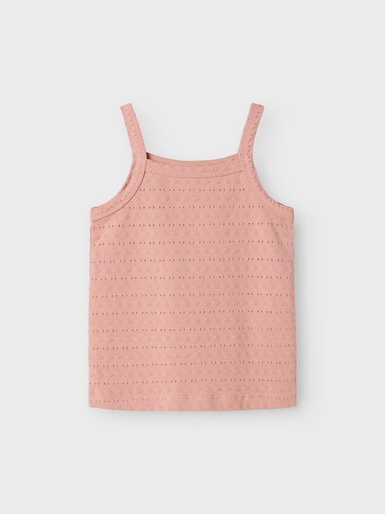 Lil' Atelier Mini JAMLA LOOSE STRAP TOP - Misty Rose - Torgunns Barneklær AS