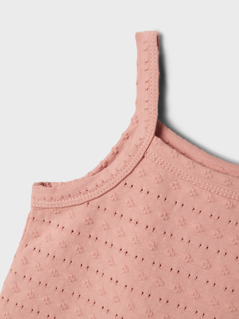 Lil' Atelier Mini JAMLA LOOSE STRAP TOP - Misty Rose - Torgunns Barneklær AS