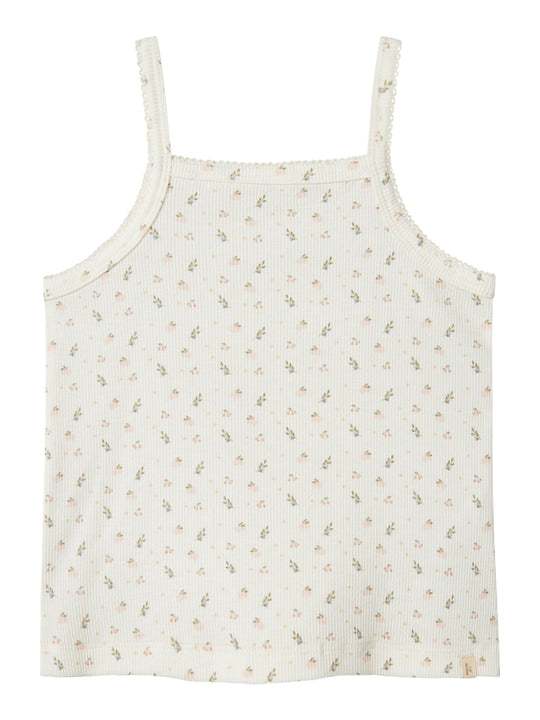 Lil' Atelier Mini GAGO KUR LOOSE STRAP TOP - Coconut Milk - Torgunns Barneklær AS
