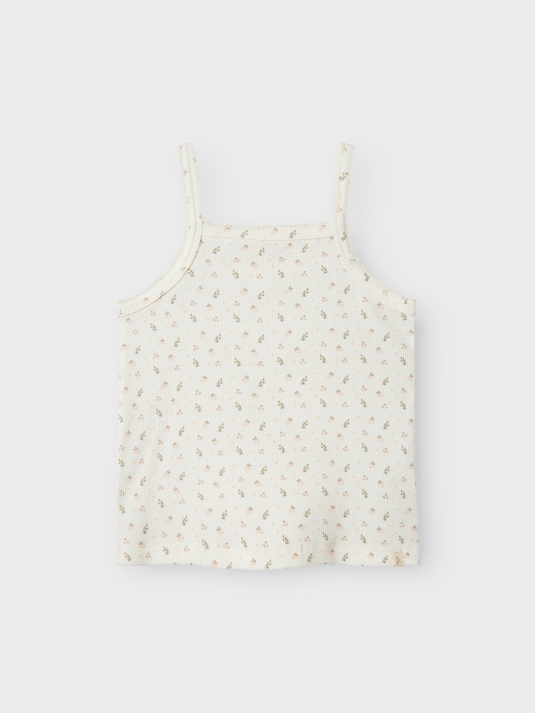 Lil' Atelier Mini GAGO KUR LOOSE STRAP TOP - Coconut Milk - Torgunns Barneklær AS