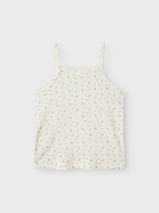 Lil' Atelier Mini GAGO KUR LOOSE STRAP TOP - Coconut Milk - Torgunns Barneklær AS