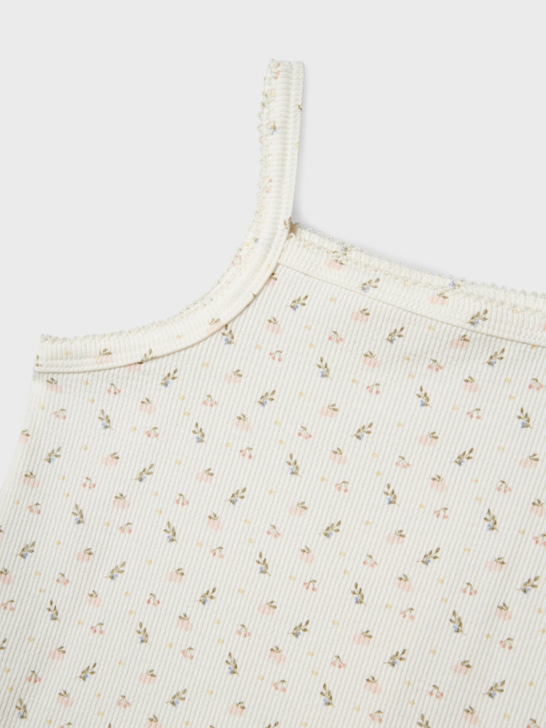 Lil' Atelier Mini GAGO KUR LOOSE STRAP TOP - Coconut Milk - Torgunns Barneklær AS