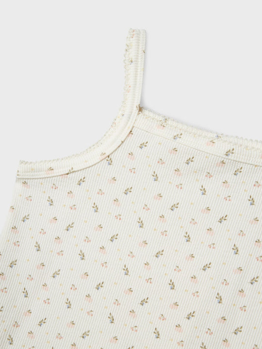 Lil' Atelier Mini GAGO KUR LOOSE STRAP TOP - Coconut Milk - Torgunns Barneklær AS
