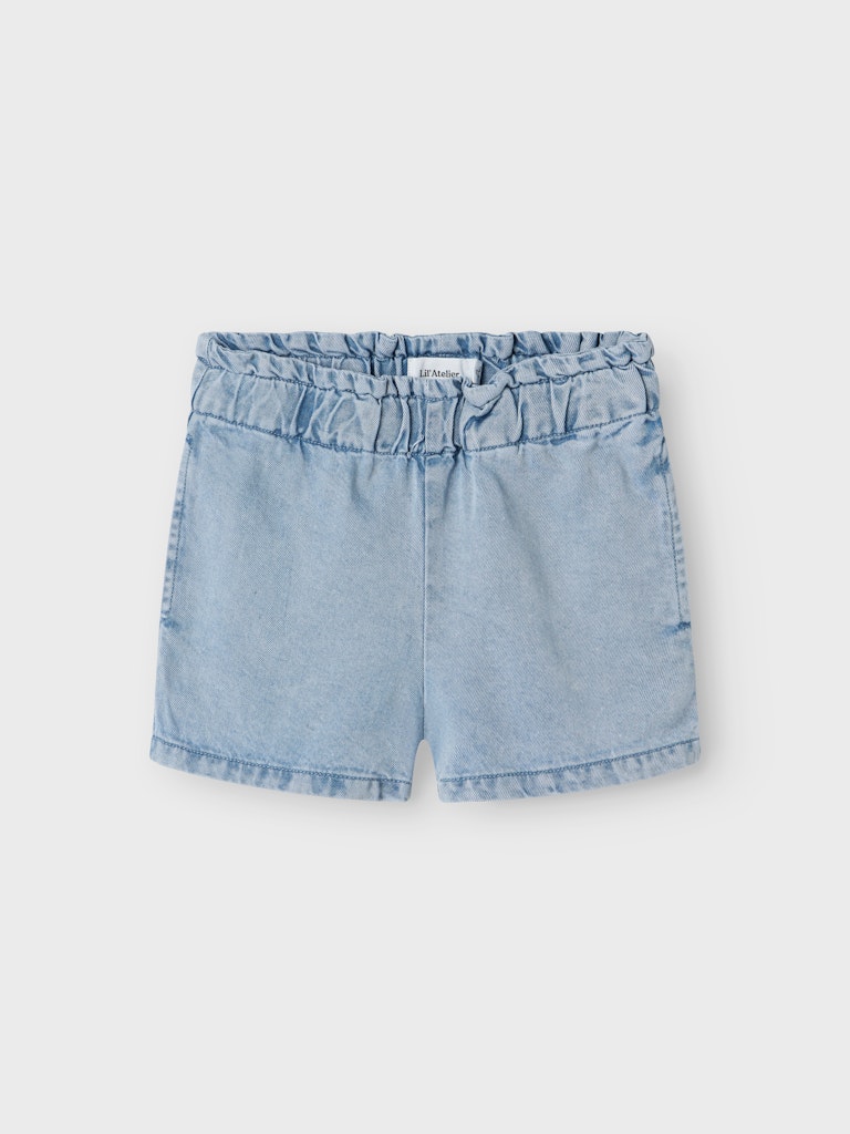 Lil' Atelier Mini HOLLY LOOSE DENIM SHORTS - Medium Blue Denim - Torgunns Barneklær AS