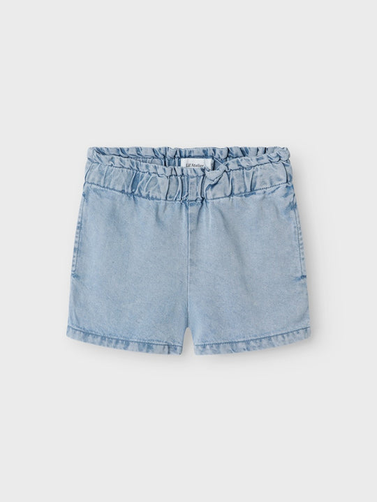 Lil' Atelier Mini HOLLY LOOSE DENIM SHORTS - Medium Blue Denim - Torgunns Barneklær AS
