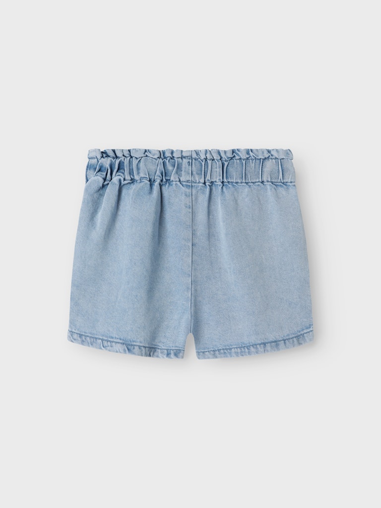 Lil' Atelier Mini HOLLY LOOSE DENIM SHORTS - Medium Blue Denim - Torgunns Barneklær AS