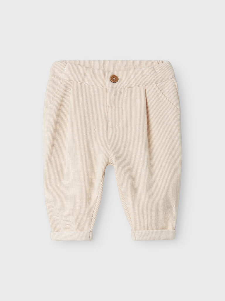 Lil' Atelier Baby HENRIK PANT - Irish Cream - Torgunns Barneklær AS