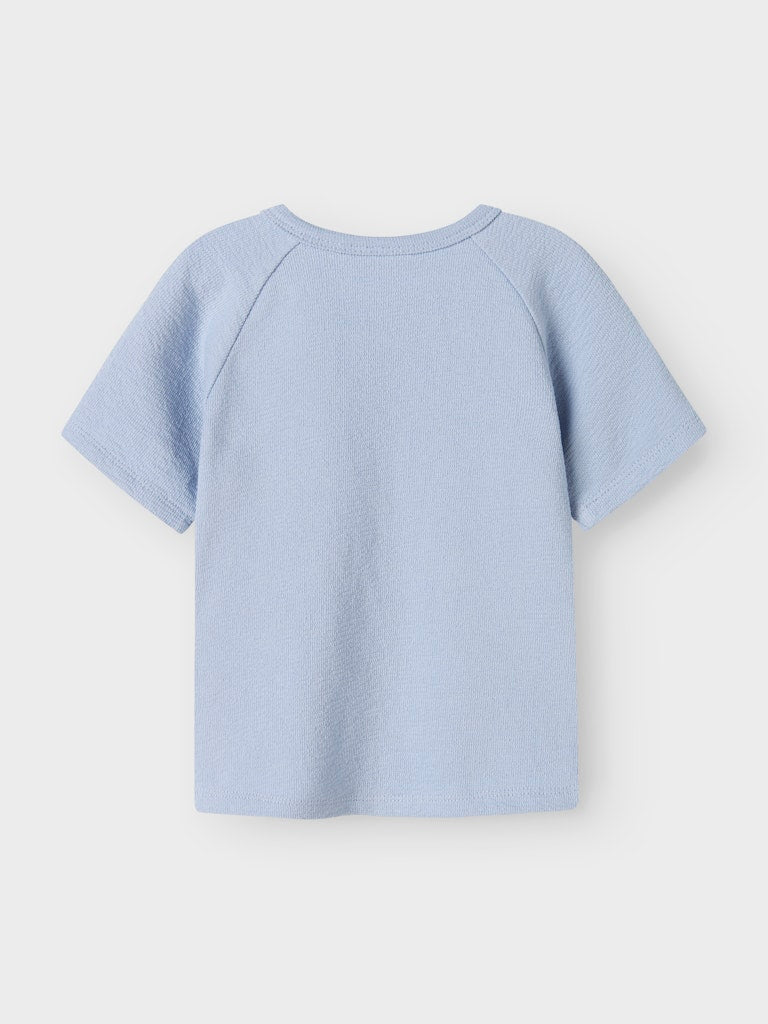 Lil' Atelier Baby JOLLO SS SWEAT - Zen Blue - Torgunns Barneklær AS