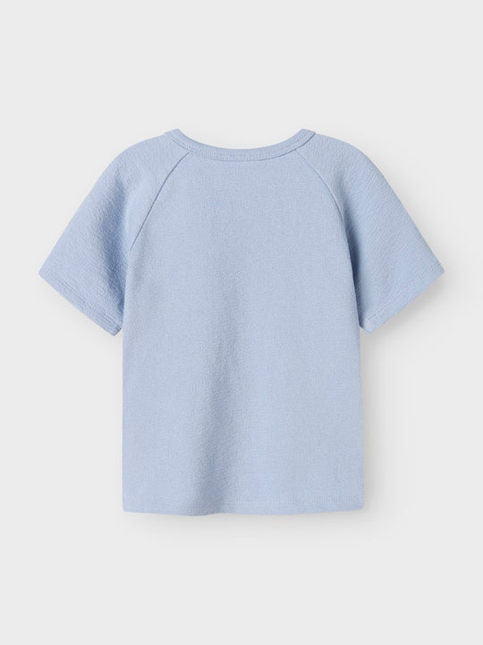 Lil' Atelier Baby JOLLO SS SWEAT - Zen Blue - Torgunns Barneklær AS