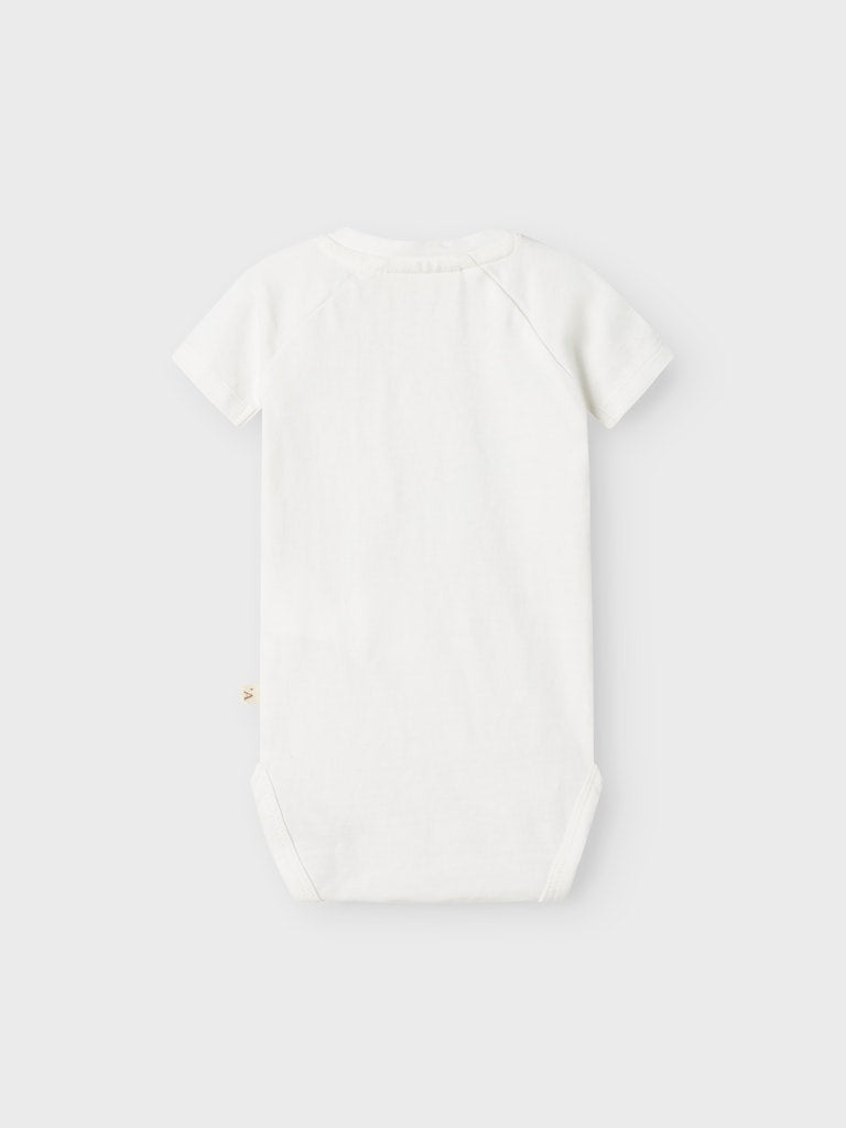 Lil' Atelier BABY DOLAN JOE SS BODY - Coconut Milk - Torgunns Barneklær AS