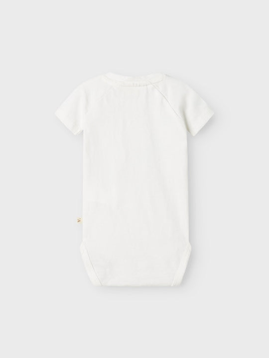 Lil' Atelier BABY DOLAN JOE SS BODY - Coconut Milk - Torgunns Barneklær AS