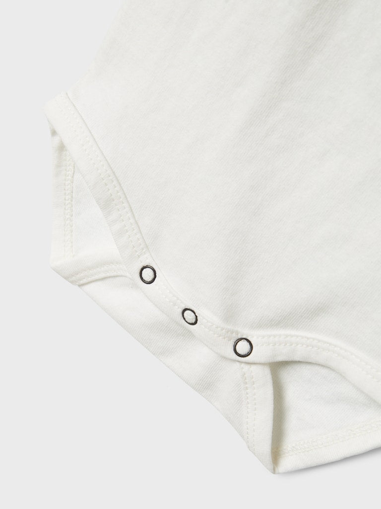 Lil' Atelier BABY DOLAN JOE SS BODY - Coconut Milk - Torgunns Barneklær AS
