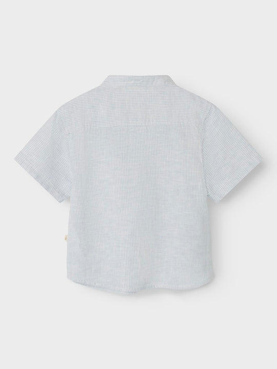Lil' Atelier Mini JESPER SS LOOSE SHIRT - Ancient Water