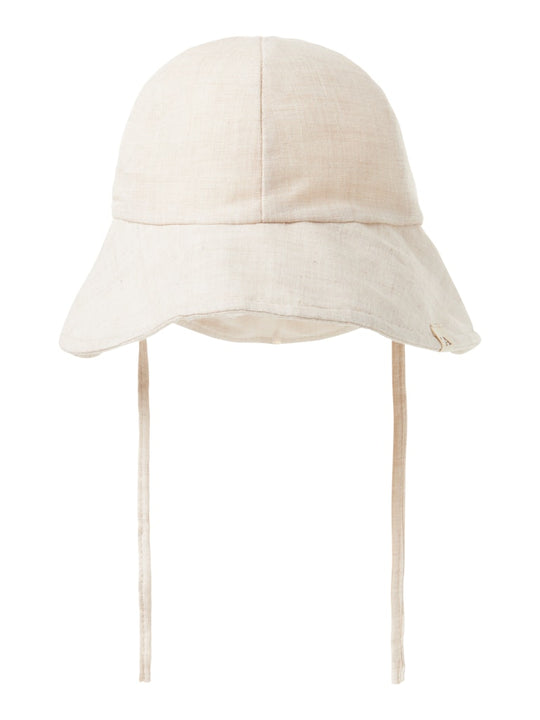 Lil' Atelier Baby TAROU HAT - Bleached Sand - Torgunns Barneklær AS