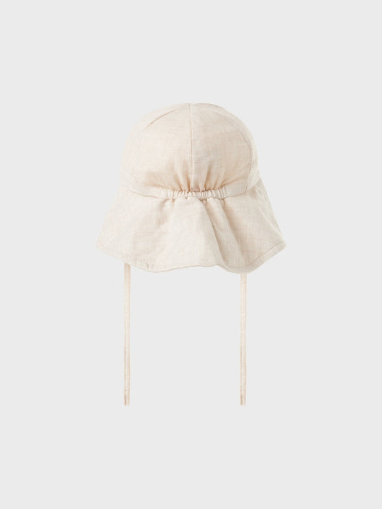 Lil' Atelier Baby TAROU HAT - Bleached Sand - Torgunns Barneklær AS