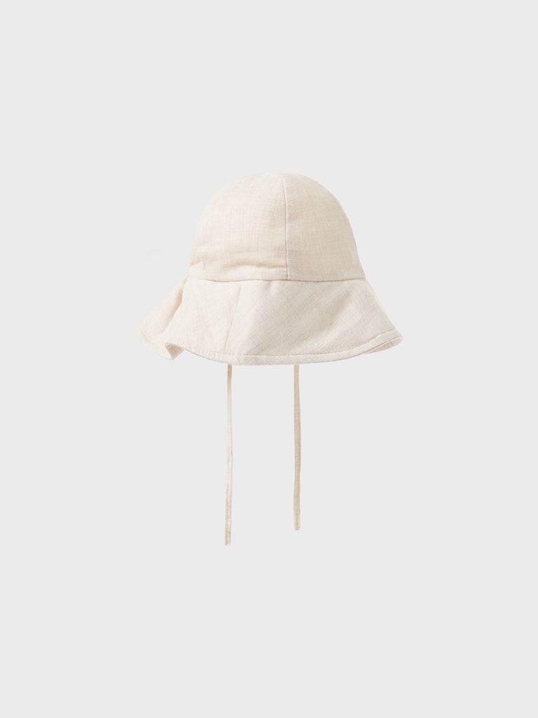 Lil' Atelier Baby TAROU HAT - Bleached Sand - Torgunns Barneklær AS