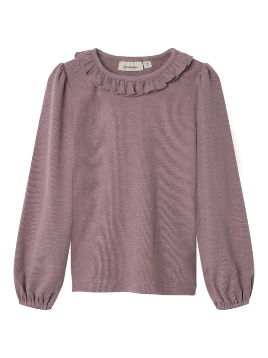 Lil' Atelier Mini DARLA LS SLIM TOP - Nostalgia Rose - Torgunns Barneklær AS