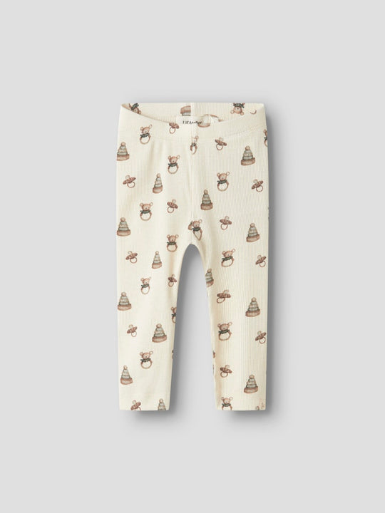 Lil' Atelier Baby GAVO ELF SLIM LEGGING NOOS - Turtledove | TOY - Torgunns Barneklær AS