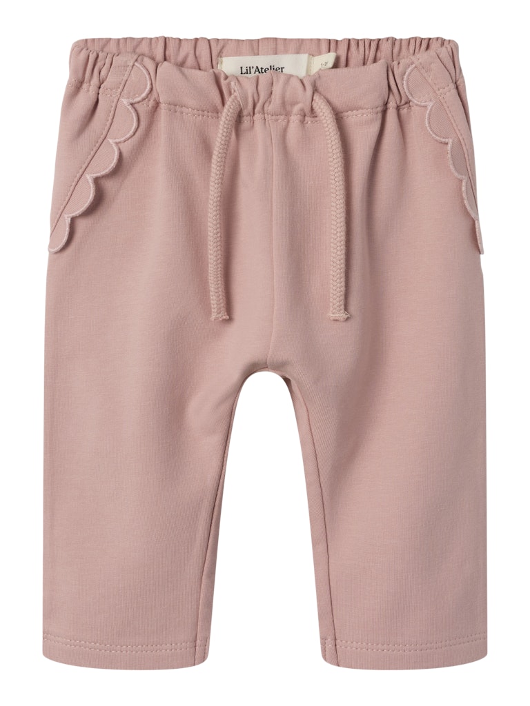 Lil' Atelier Baby OMADS LOOSE SWEAT PANT - Misty Rose - Torgunns Barneklær AS