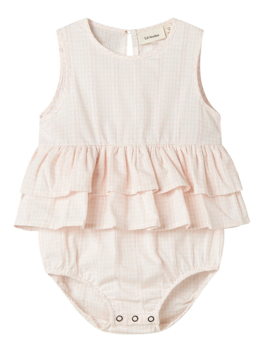 Lil' Atelier Baby HAZELLE SL SUIT - Peach Blush - Torgunns Barneklær AS