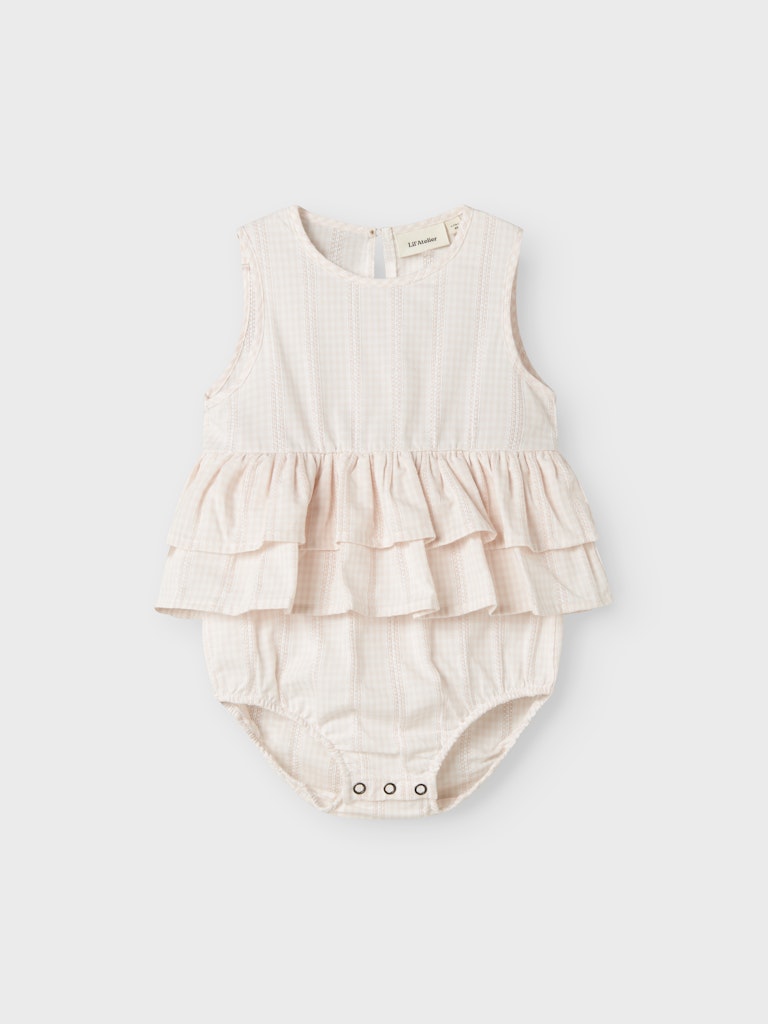 Lil' Atelier Baby HAZELLE SL SUIT - Peach Blush - Torgunns Barneklær AS