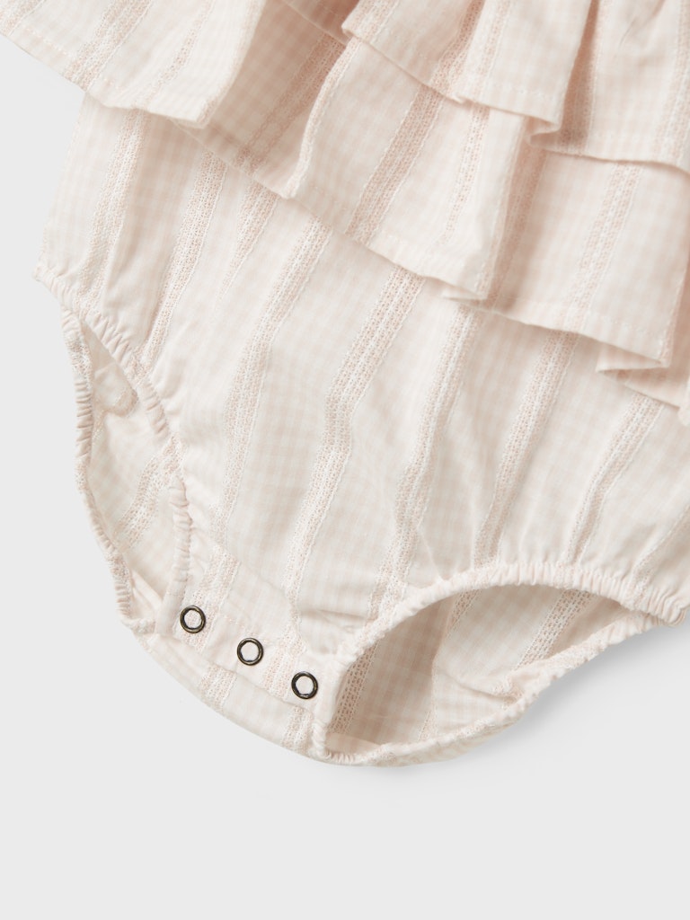 Lil' Atelier Baby HAZELLE SL SUIT - Peach Blush - Torgunns Barneklær AS