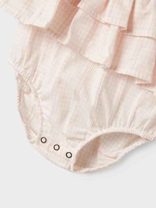 Lil' Atelier Baby HAZELLE SL SUIT - Peach Blush - Torgunns Barneklær AS