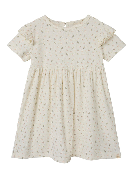 Lil' Atelier Mini GAGO KIV SS DRESS - Coconut Milk - Torgunns Barneklær AS