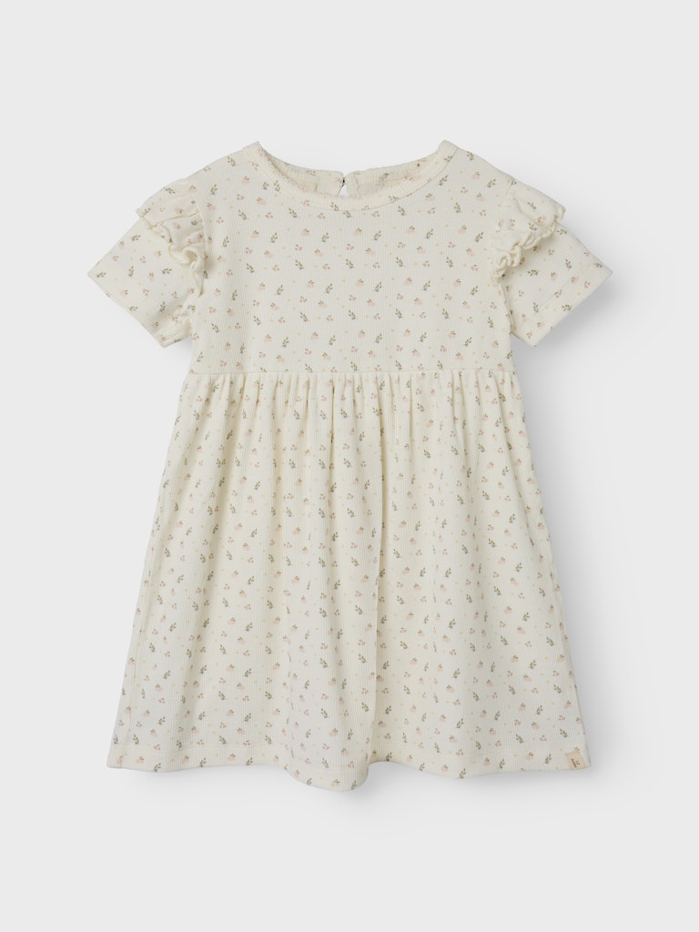 Lil' Atelier Mini GAGO KIV SS DRESS - Coconut Milk - Torgunns Barneklær AS