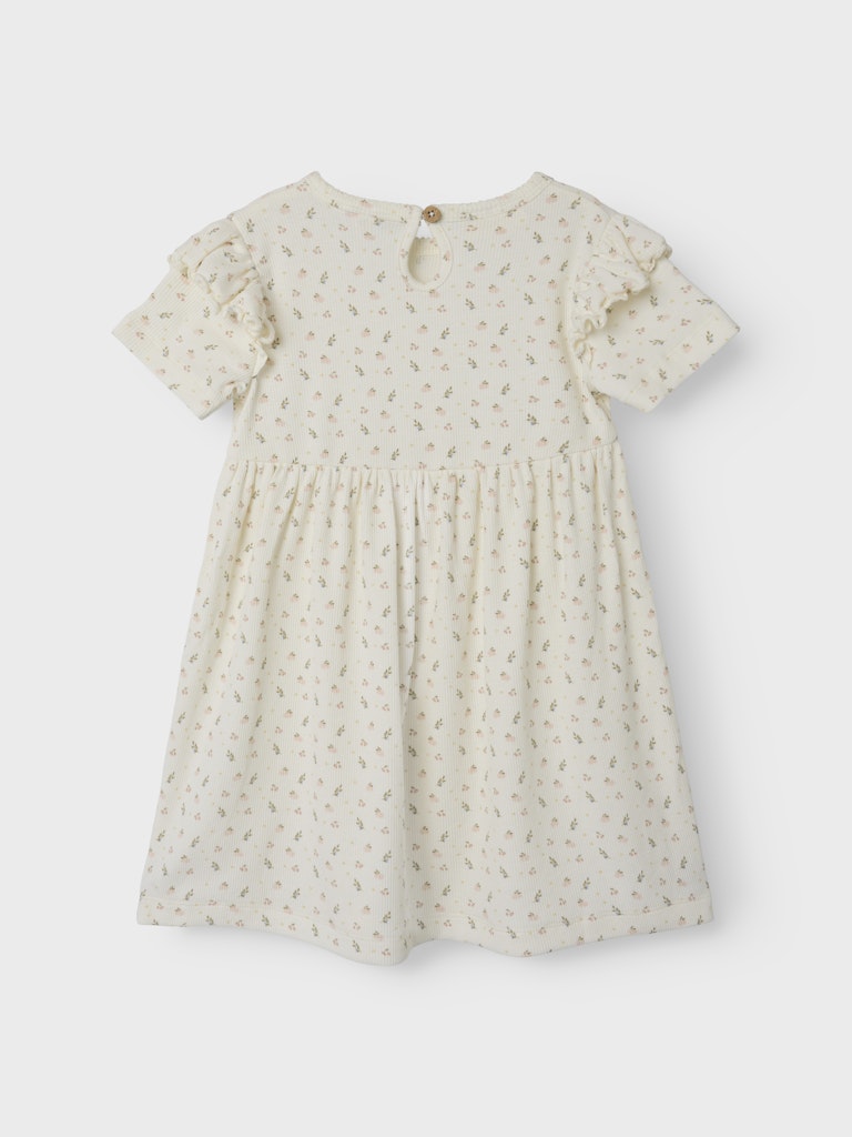 Lil' Atelier Mini GAGO KIV SS DRESS - Coconut Milk - Torgunns Barneklær AS