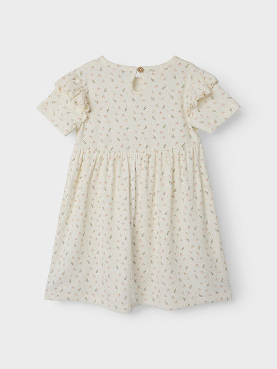 Lil' Atelier Mini GAGO KIV SS DRESS - Coconut Milk - Torgunns Barneklær AS