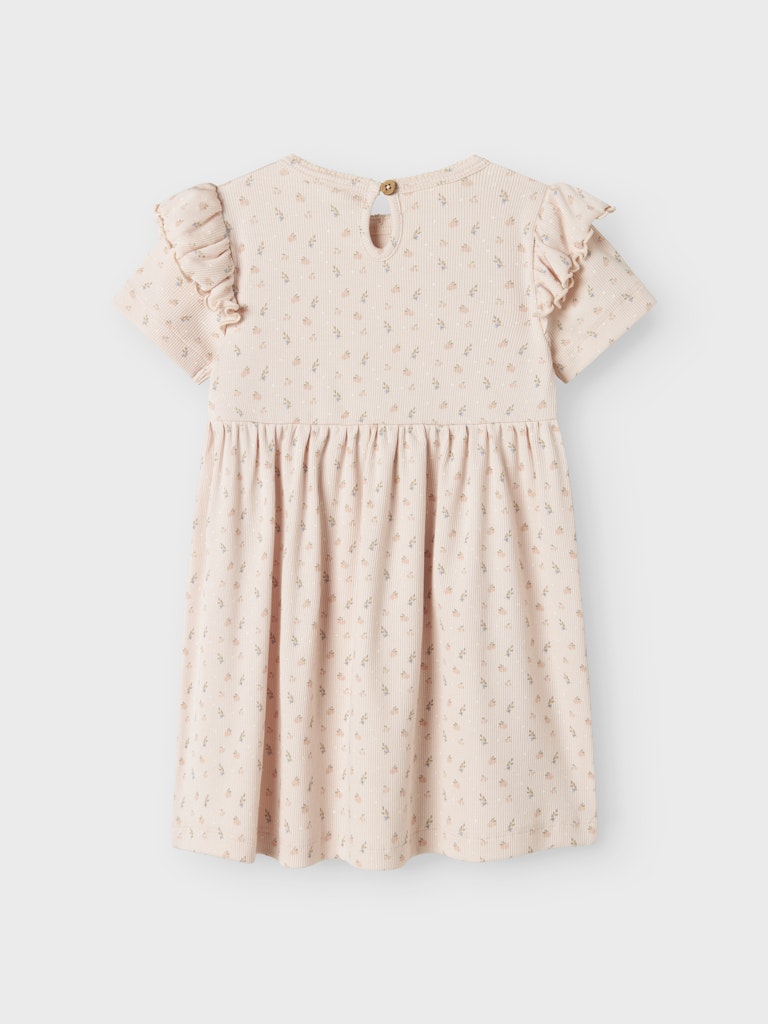 Lil' Atelier Mini GAGO KIV SS DRESS - Peach Blush - Torgunns Barneklær AS