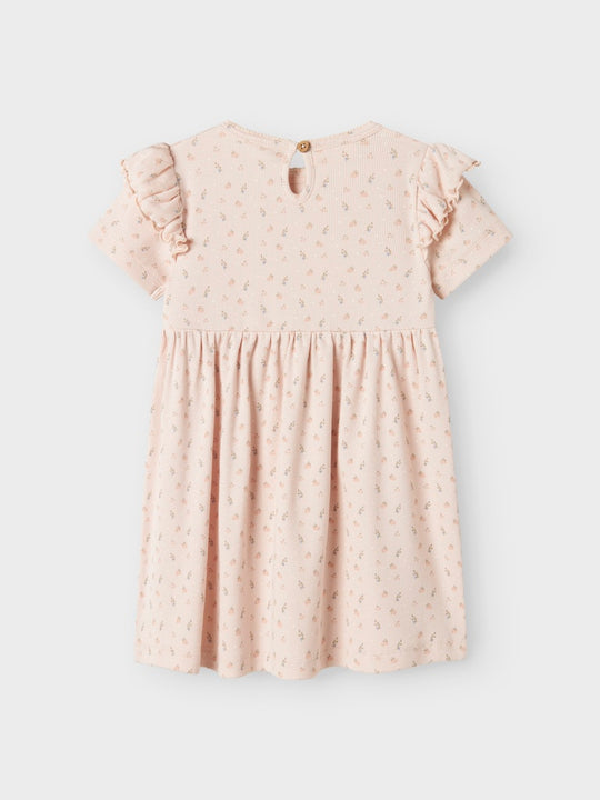 Lil' Atelier Mini GAGO KIV SS DRESS - Peach Blush - Torgunns Barneklær AS