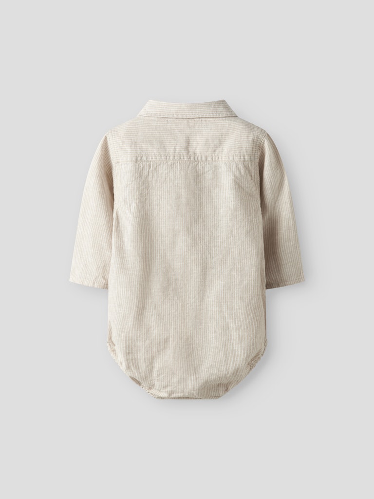 Lil' Atelier Baby JESPER LS BODY SHIRT - Irish Cream