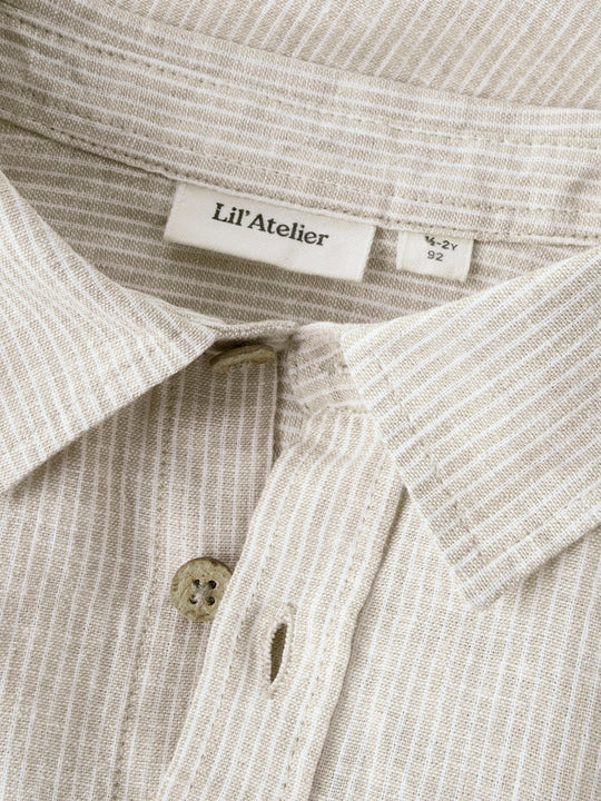 Lil' Atelier Mini JESPER LS SHIRT - Irish Cream