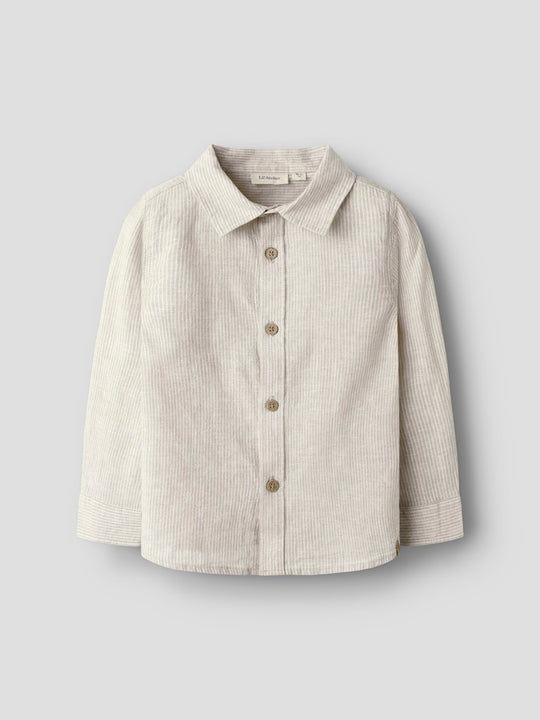 Lil' Atelier Mini JESPER LS SHIRT - Irish Cream