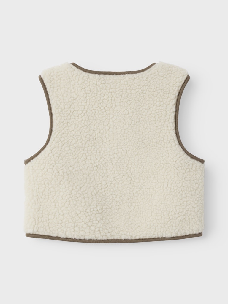 Lil' Atelier Baby LAJO LOOSE VEST - Turtledove - Torgunns Barneklær AS