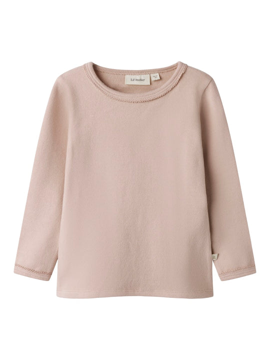 Lil' Atelier Mini THORO HIF LS SLIM TOP - Misty Rose