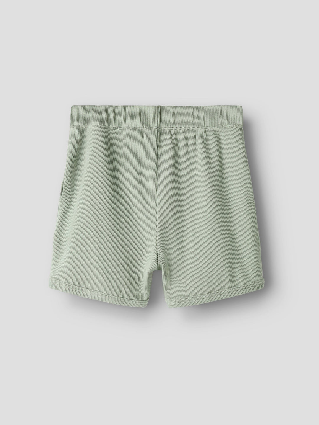 Lil' Atelier Mini GAGO KNA SHORTS - Seagrass - Torgunns Barneklær AS